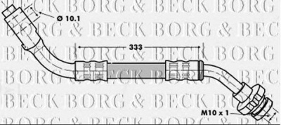 BORG & BECK bbh7155 -  Тормозной шланг
